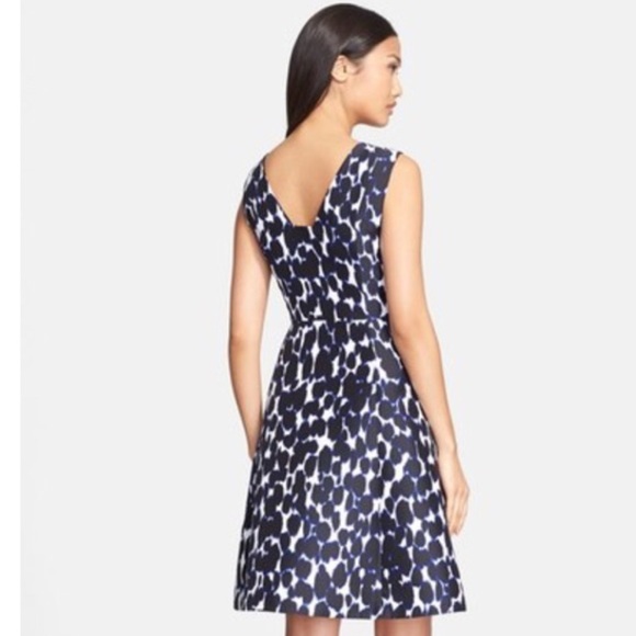Kate Spade Blue Leopard Fit & Flare Dress - Picture 5 of 12